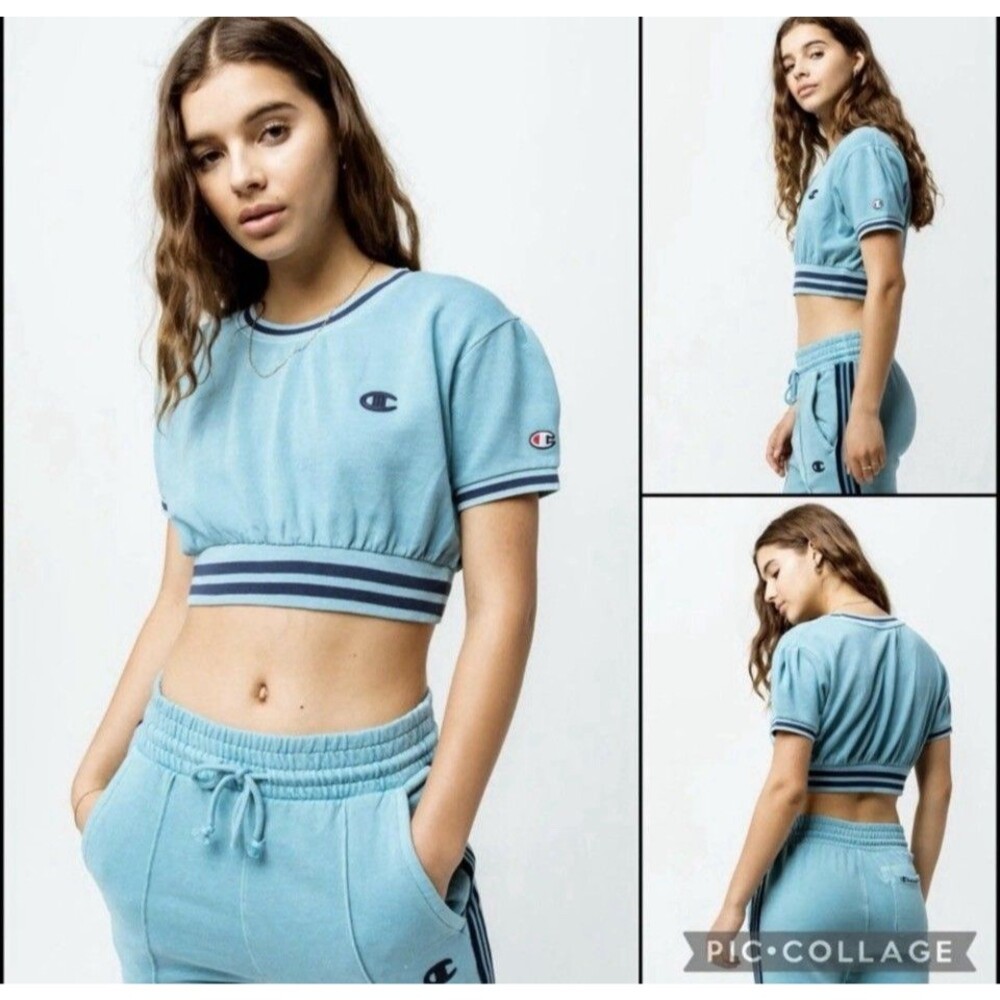 Champion Women's Vintage Wash Cropped Sweatshirt Size S - Picture 2 of 9